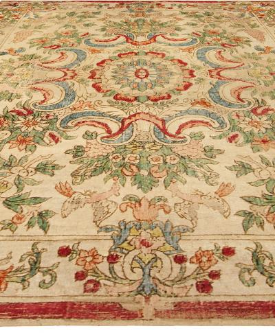 One of a kind Vintage European Silk Table Carpet