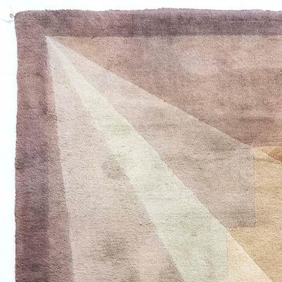 One of a kind Vintage French Art Deco Handmade Wool Rug