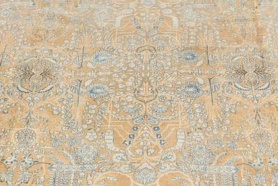 One of a kind Vintage Persian Kirman Handmade Wool Carpet