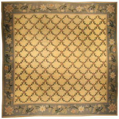 One of a kind Vintage Portuguese Needlepoint Carpet