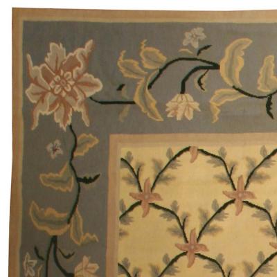 One of a kind Vintage Portuguese Needlepoint Carpet