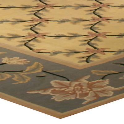 One of a kind Vintage Portuguese Needlepoint Carpet