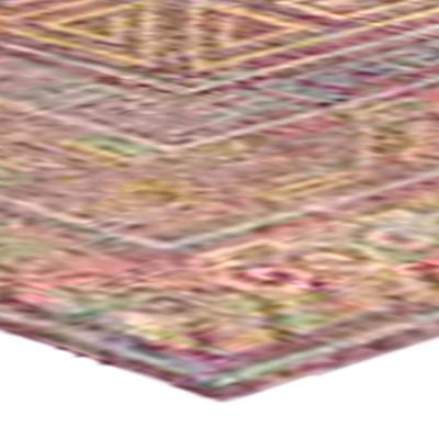 One of a kind Vintage Silk Samarkand Khotan Rug