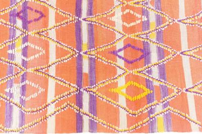 One of a kind Vintage Tribal Handmade Moroccan Rug