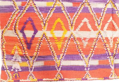 One of a kind Vintage Tribal Handmade Moroccan Rug