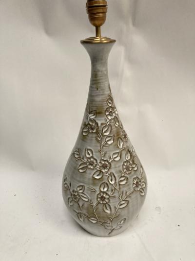 One of a kind studio pottery ceramic lamp by Vallauris