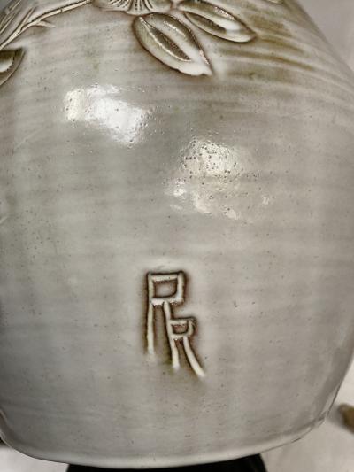 One of a kind studio pottery ceramic lamp by Vallauris