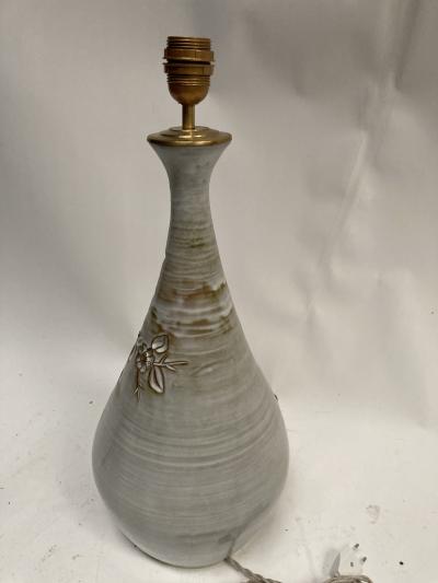 One of a kind studio pottery ceramic lamp by Vallauris