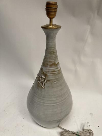 One of a kind studio pottery ceramic lamp by Vallauris