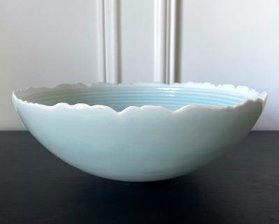 Ono Kotaro Japanese Contemporary Celadon Ceramic Bowl by Ono Kotaro