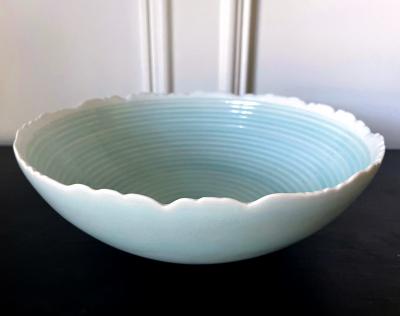 Ono Kotaro Japanese Contemporary Celadon Ceramic Bowl by Ono Kotaro