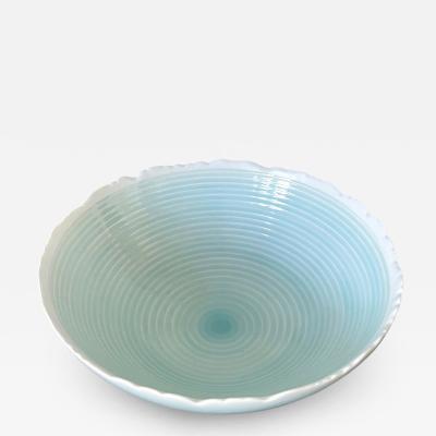 Ono Kotaro Japanese Contemporary Celadon Ceramic Bowl by Ono Kotaro