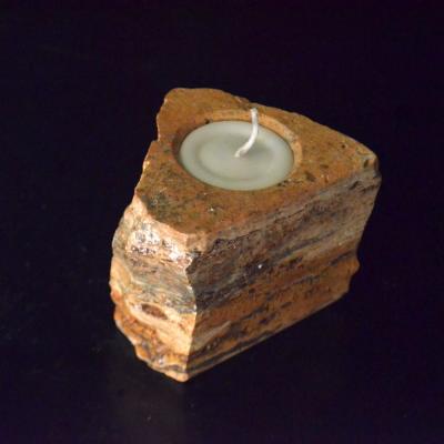 Onyx Candle Holder in Triangular Shape