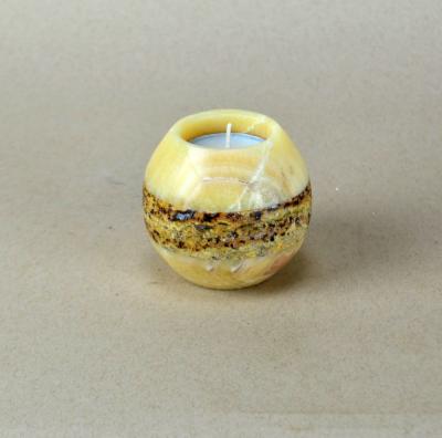 Onyx Candle Holder with band