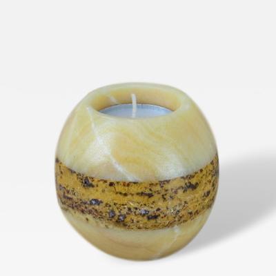 Onyx Candle Holder with band