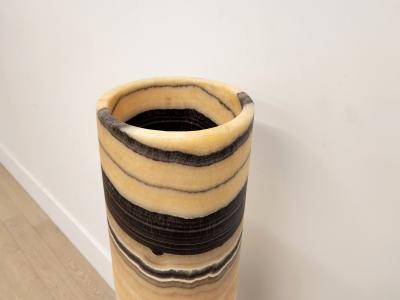 Onyx and Marble Industries Ambient Column Onyx Floor Lamp