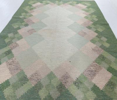 Opal Swedish Flat Woven Rug by Brita Svefors
