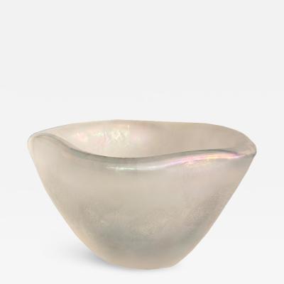 Opaline Iridescent Murano Glass Bowl 2