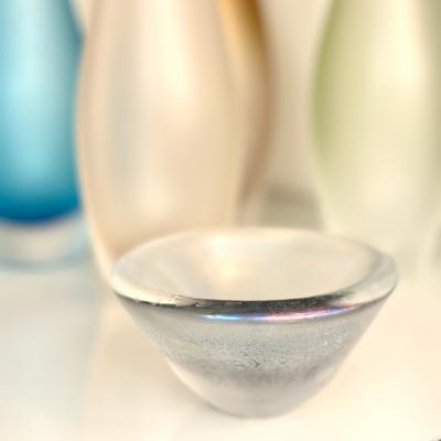Opaline Iridescent Murano Glass Bowl 3