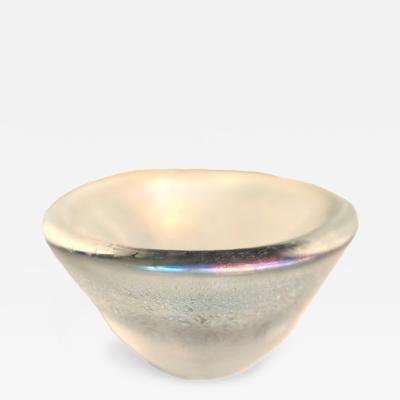 Opaline Iridescent Murano Glass Bowl 3