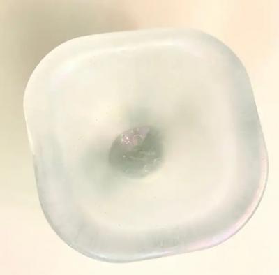 Opaline Iridescent Murano Glass Bowl