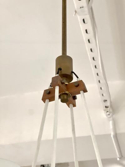 Opaline Suspended Four Glass Pendant