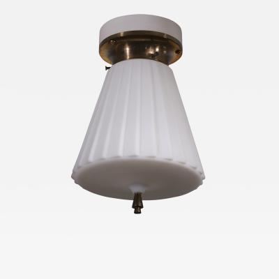 Opaline glass ceiling lamp
