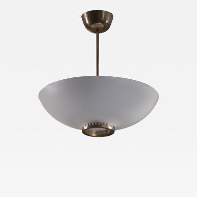 Opaline glass pendant lamp