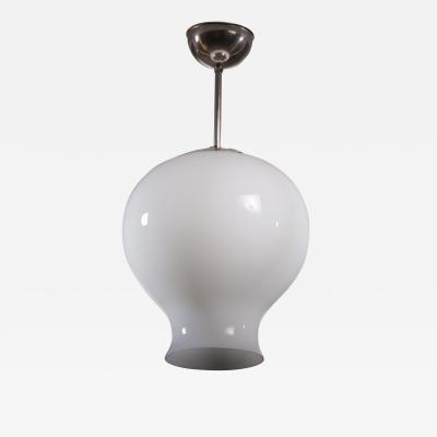 Opaline glass pendant lamp