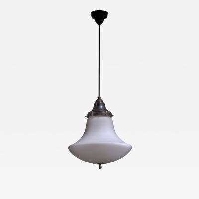 Opaline glass pendant lamp