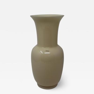 Opalino Vase by Venini of Murano Cream