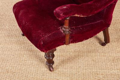 Open Arm Library Club Chair