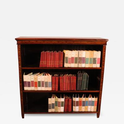Open Bookcase In Mahogany And Marquetry From The 19th Century england
