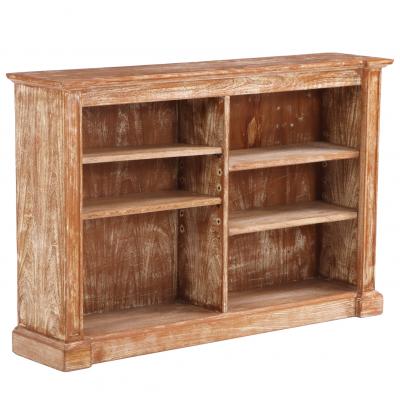 Open Cerused Oak Bookcase with Adjustable Shelves C 1945
