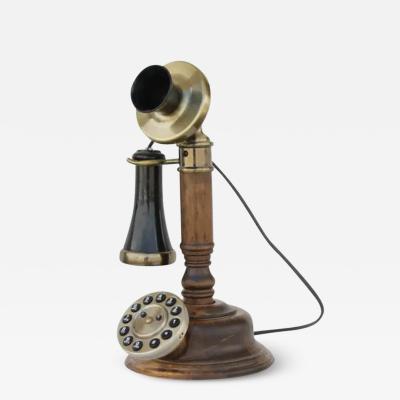 Opis 1921 cable wood desktop phone