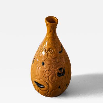 Orange Ceramic Vase by Poemu France 2023