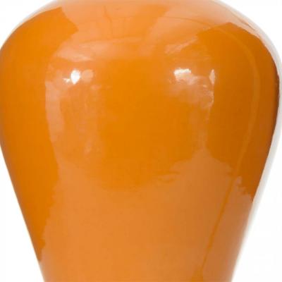 Orange Glazed Ceramic Vase