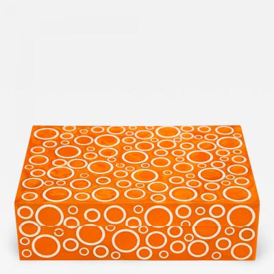 Orange Resin Keepsake Box 7x10