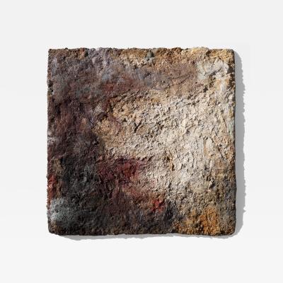 Orazio De Gennaro Terra Bruciata Scorched Earth Small Abstract Painting with Earth Colors