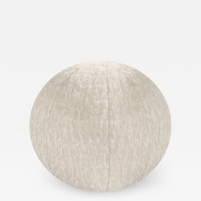 Orb Accent Pillow in Beige Alpaca by Holly Hunt