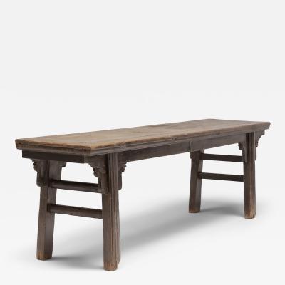 Orchid Flower Splayed Leg Bench