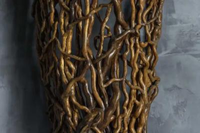 Organic Artisan Wall Sconce France 20th Century