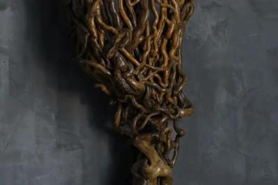 Organic Artisan Wall Sconce France 20th Century