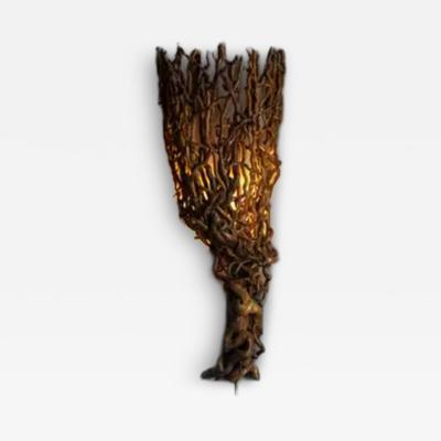 Organic Artisan Wall Sconce France 20th Century