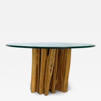 Organic Modern Brazilian Amazonia Guaranta Dining Table Base Reclaimed Wood