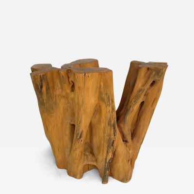 Organic Modern Brazilian Amazonia Guaranta Dining Table Base Reclaimed Wood