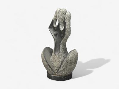 Organic Modern Carved Stone Nude Female Figure USA 1960s