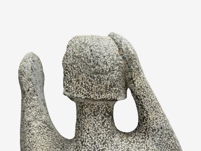 Organic Modern Carved Stone Nude Female Figure USA 1960s