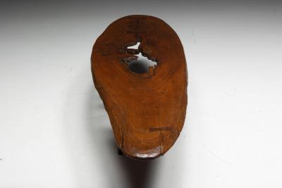 Organic Modern Coffee Table with Natural Void France Mid 20th Century