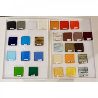 Organic Modern Italian Geometric Black Pink Aqua Murano Glass Curtain Divider